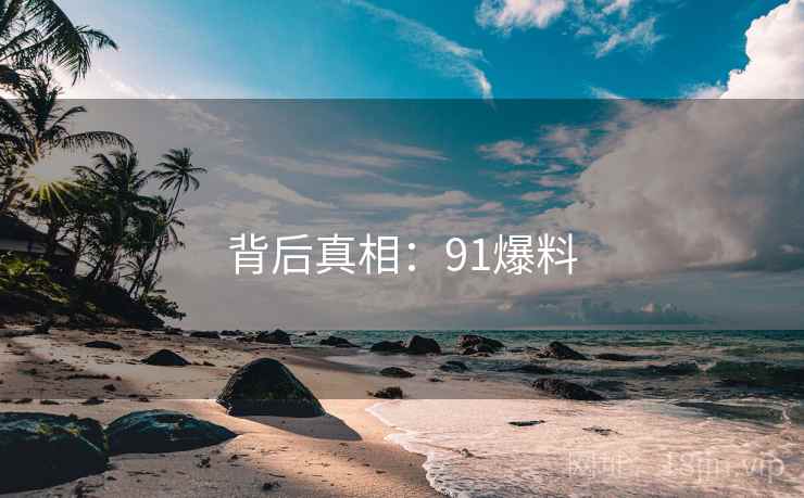背后真相：91爆料